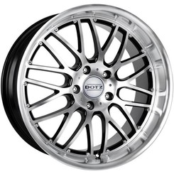 Диск Dotz MUGELLO 16x7 5x114.30 ET35 DIA71.60 Черный с полировкой