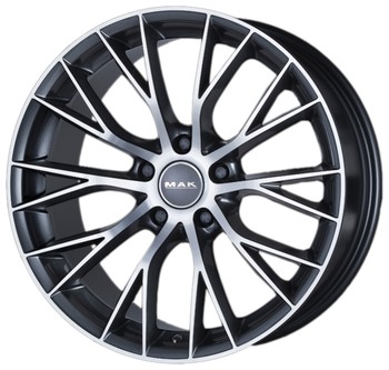 Диск MAK MUNCHEN 18x8 5x120 ET43 DIA72.60 Gun Metallic-Mirror Face