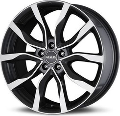 Диск MAK HIGHLANDS 18x8 5x114.30 ET40 DIA76.10 Black Mirror
