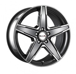 Диск MAK Stern 19x8.50 5x112 ET45 DIA66.60 Gun Metallic-Mirror Face