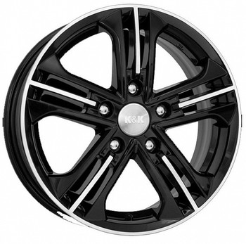 Диск K&K Trinity 15x6 5x100 ET39 DIA67.10 Алмаз Черный
