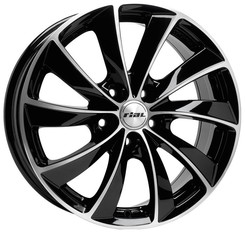 Диск Rial Lugano 17x7.50 5x100 ET36 DIA63.30 Diamont Black Front Polished