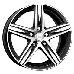 Диск K&K Андорра 16x6.50 5x114.30 ET38 DIA67.10 Алмаз Черный