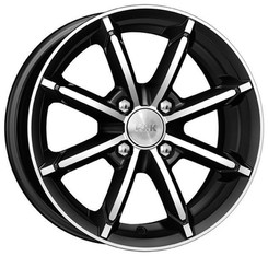 Диск K&K Sportline 14x6 4x100 ET30 DIA67.10 Алмаз Черный