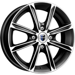 Диск K&K Флэш 14x5 4x98 ET35 DIA58.60 Алмаз Черный