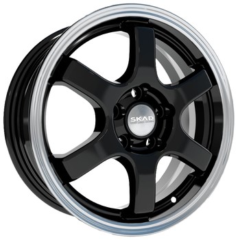 Диск Скад Киото 15x6 5x100 ET38 DIA57.10 антрацит-алмаз