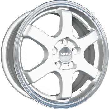 Диск Скад Киото 15x6 4x100 ET48 DIA54.10 алмаз-белый