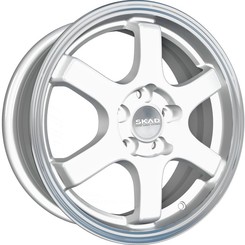 Диск Скад Киото 15x6 4x100 ET48 DIA54.10 алмаз-белый