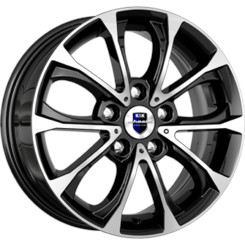 Диск K&K Urals 15x5.50 5x100 ET38 DIA67.10 Алмаз Черный