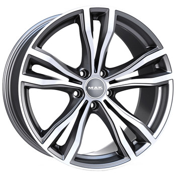 Диск MAK X-Mode 21x10 5x120 ET40 DIA74.10 Gunmetal Mirror Face