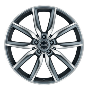 Диск MAK Allianz 20x8 5x112 ET27 DIA66.60 Gunmetal Mirror Face