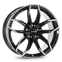 Диск Rial Lucca 17x6.50 4x100 ET49 DIA54.10 Diamond Black Front Polished