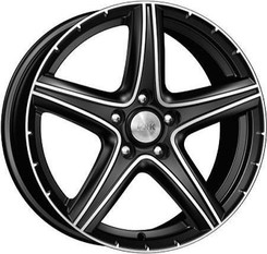 Диск K&K Барракуда 17x7.50 5x114.30 ET45 DIA66.10 Алмаз Черный