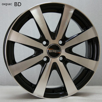 Диск Tech Line 634 16x6 4x100 ET37 DIA60.10 BD
