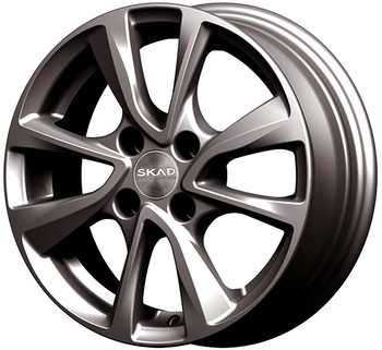 Диск Скад Ницца 14x5.50 4x100 ET45 DIA67.10 графит