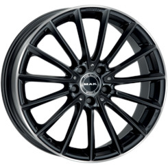 Диск MAK Komet 19x8 5x112 ET43 DIA66.60 Gloss Black Mirror Ring