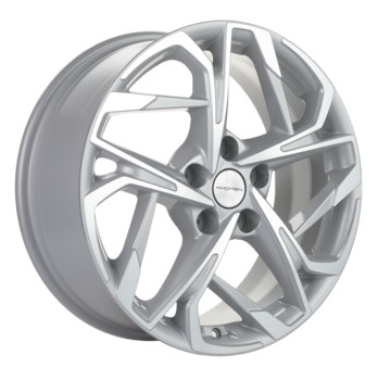 Диск Khomen 1716 17x7 5x114.30 ET45 DIA66.10 F-Silver-FP