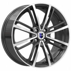 Диск K&K Эрфурт 17x7 4x100 ET41 DIA60.10 Алмаз Черный