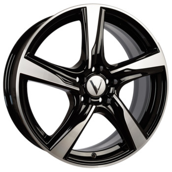 Диск Вектор В201 17x7 5x112 ET45 DIA57.10 Алмаз-черный