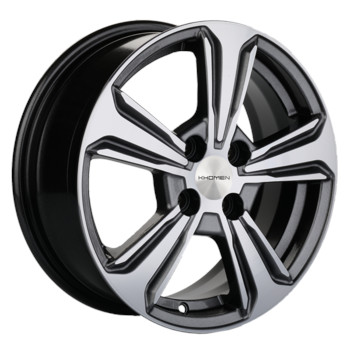 Диск Khomen 1502 15x6 4x100 ET50 DIA60.10 G-Silver-FP