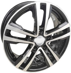 Диск Вектор В197 16x6.50 5x100 ET48 DIA56.10 Алмаз Черный