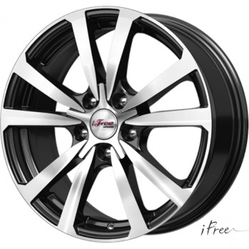 Диск iFree Бэнкс 17x7 5x114.30 ET45 DIA67.10 блэк джек