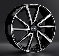 Диск LS wheels LS1290 17x7 5x100 ET55 DIA56.10 BKF