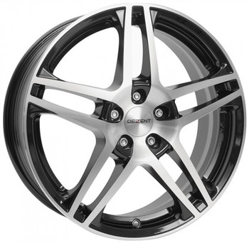 Диск DEZENT RB 17x7 5x112 ET38 DIA70.10 Черный с полировкой