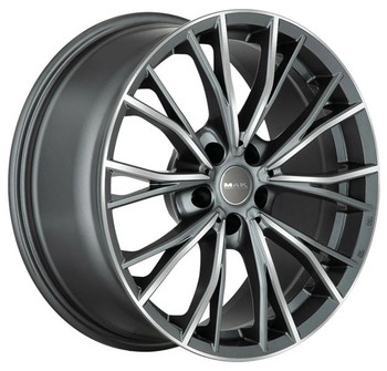 Диск MAK Mark 17x8 5x120 ET43 DIA72.60 Gun Met-Mirror Face