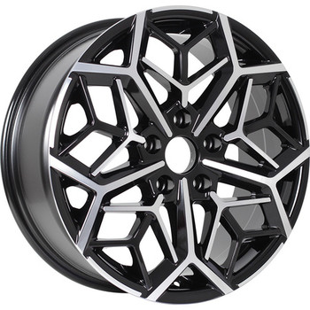 Диск KDW KD1710 17x7 5x114.30 ET50 DIA66.10 Black_Front_Polished