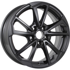 Диск KDW KD1550 15x6 5x100 ET38 DIA57.10 Matt_Black_Painted