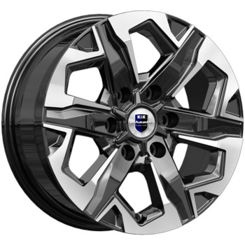 Диск K&K Тейт 17x7.50 6x114.30 ET30 DIA66.10 Алмаз Черный