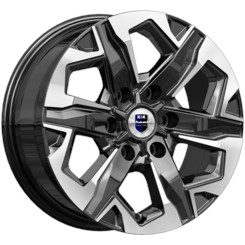 Диск K&K Тейт 17x7.50 6x139.70 ET25 DIA78.10 Алмаз Черный