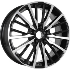 Диск KDW KD1740 17x7 5x108 ET36 DIA65 Black_Front_Polished