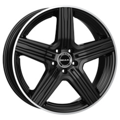 Диск MAK Lewis 18x8 5x112 ET50 DIA66 Gloss Black Mirror Ring