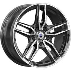 Диск K&K Бартон 17x8 5x108 ET35 DIA67 Алмаз Черный