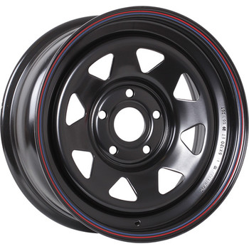Диск Off-Road-Wheels Black 17x8 5x127 DIA75.10 черный (треуг. мелкий)