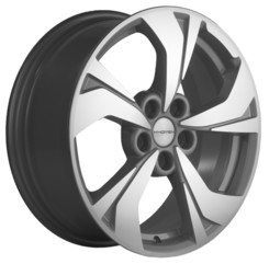Диск Khomen 1724 17x7 5x114.30 ET50 DIA67.10 F-Silver-FP