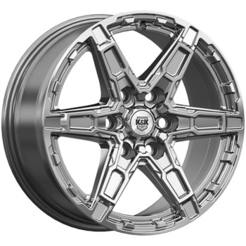 Диск K&K Дистрикт 18x8 6x114.30 ET42 DIA66.10 дарк платинум