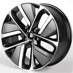 Диск IWheel IVF-3164 21x9 5x120 ET45.50 DIA62.50 Чёрный Глянцевый + Полированные Спицы