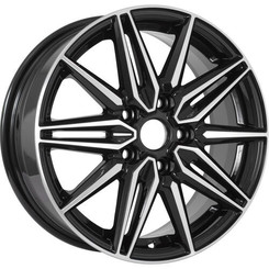 Диск KDW KD1670 16x6.50 5x114.30 ET50 DIA67.10 Black_Front_Polished
