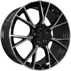 Диск PDW 5407 19x9.50 5x112 ET33 DIA66.60 Gloss Black Machine Face
