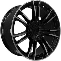Диск PDW 5380 19x9.50 5x112 ET35 DIA66.50 Gloss Black Machine Face