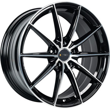 Диск INCH FA8533 18x8 5x112 ET38 DIA66.60 Gloss Black Machined Face