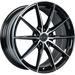 Диск INCH FA8533 18x8 5x112 ET40 DIA57.10 Gloss Black Machined Face