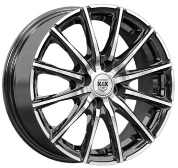 Диск K&K Сандал 15x6 4x100 ET45 DIA56.10 Алмаз Черный