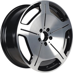 Диск INCH ULF-R20 19x9.50 5x112 ET43 DIA56 Black machine face+milling spokes before painting