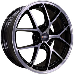 Диск INCH FA8538 17x7 4x100 ET41 DIA60.10 Gloss Black Machined Face