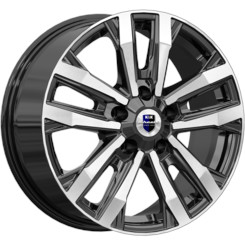 Диск K&K Мичиган 18x8 5x150 ET60 DIA110.10 Алмаз Черный